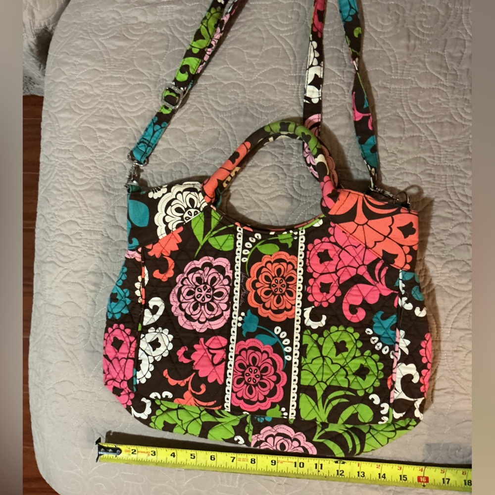 Vera Bradley Floral Patterned Patchwork Tote Bag … - image 4